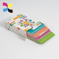 Ensemble de cartes de classement personnalisées bon marché en couleur Services d'impression éducative Mot à vue Cartes Flash pour enfants