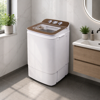Lave-linge semi-automatique électrique 400W à cuve unique pour chaussettes, sous-vêtements et petites charges de linge