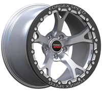 Jantes Beadlock ForgeX Nismo V1 17/18 pouces, cinq branches personnalisées, 5x114.3, en alliage d'aluminium, nouvelle finition noire pour 370Z G35 Q50