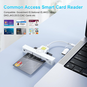 Portable Smart Card <strong>Reader</strong> with USB a and <strong>C</strong> Interface External Installation OTG Feature Supports ISO7816 Cards ROHS Certified - Product Image 3