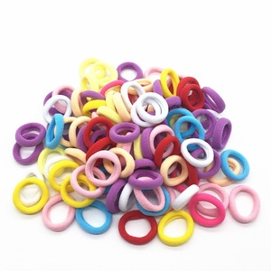 MIO 100 pièces par sac cravate de <span class=keywords><strong>cheveux</strong></span> Simple pour femmes filles Salon quotidien élastique élastique pour enfants petite taille bandeau de <span class=keywords><strong>cheveux</strong></span> sans couture - Product Image 4