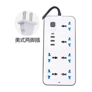 Power Strip With <strong>Usb</strong> Port Way <strong>Socket</strong> <strong>Usb</strong>+Type-c Port Power <strong>Socket</strong> With Bold Extension Cord Surge Protector Plug <strong>Universal</strong> <strong>Socket</strong> - Product Image 4