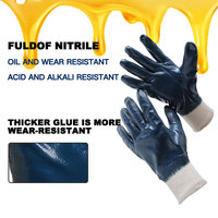 Gants Pe CE Nitrile de bonne qualité Nitrile entièrement trempé Mécanique/Protection Jardinage Gants de sécurité de travail NBR robustes