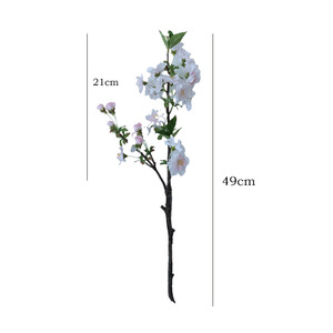 Fleurs artificielles quantité minimale de commande bas pour la décoration intérieure Arrangement floral de fleurs de pêcher décor de mariage Faux fleurs Arrangement floral bricolage - Product Image 5