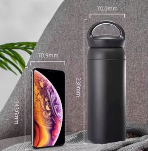 แก้วน้ำญี่ปุ่นแบบพกพา 350 มล. 500 มล. แก้วกาแฟสแตนเลสสองชั้นเก็บความร้อน - Product Image 6