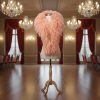 Boa en plumes d'autruche 8 plis en gros pour femmes, idéal pour fêtes à domicile, mariages, décorations de Noël, projets DIY, vêtements, costumes et robes de danse