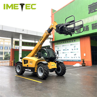 IMETEC 3 Ton Small Wheel Loader Backhoe dengan Sistem Hidrolik Penuh dan Pompa Hidrolik Hansa