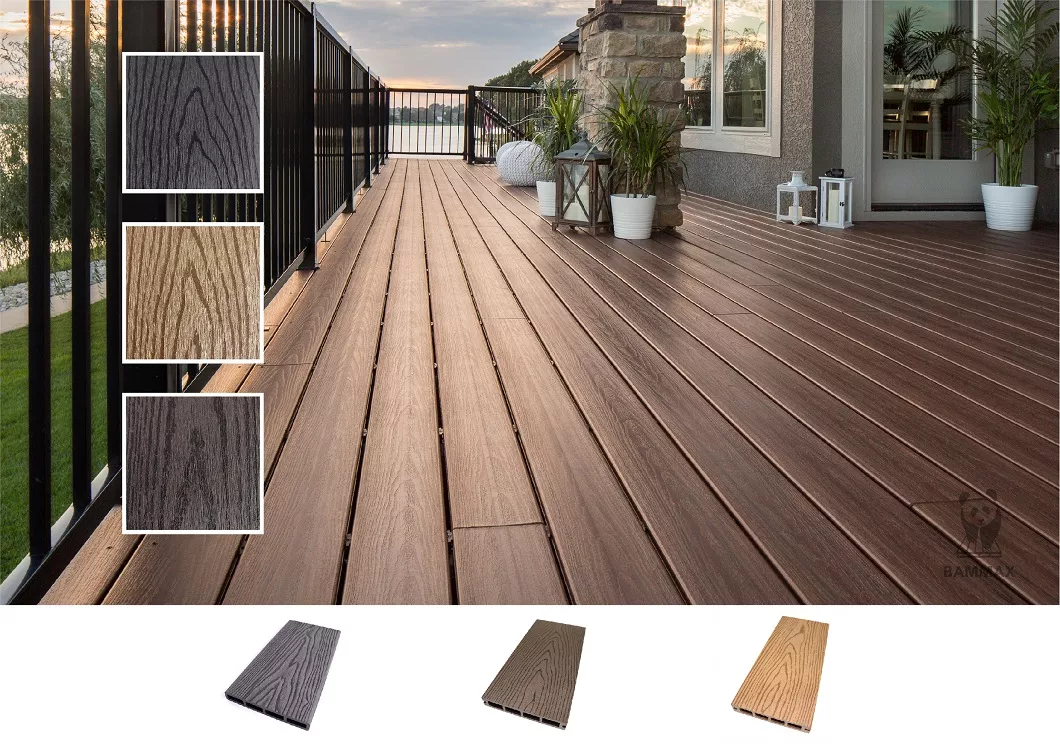 Plastic Crack Resistant WPC Decking WPC Terrace Board 140x25x2900