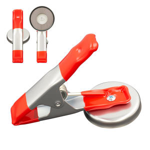 H3815 คลิปแม่เหล็ก 4 นิ้ว ตัวหนีบพลาสติกอะลูมิเนียมพร้อมถ้วยดูดสำหรับใช้ในบ้าน - Product Image 1