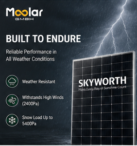 La Mejor Opción B2B: Panel Solar Skyworth Solavita de 450W, Totalmente Negro, Doble Cristal, Precio de Fábrica, Compra al por Mayor en Palet - Product Image 1