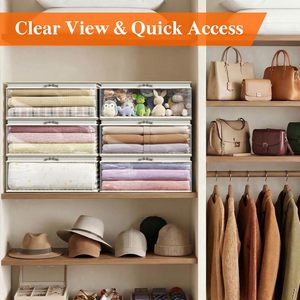 Private Label Foldable Bed Sheets Organizers Storage with <b>Window</b> and Zipper Bedding Holder for Sheet Set Duvet <b>Covers</b> - Product Image 3