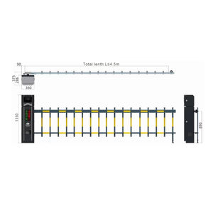 Automatische Anpr Voertuig Nummerplaat Herkenning Toegangscontrolesysteem Metalen Lucht Verkeersbarrières Voor Auto Parking Lpr - Product Image 2