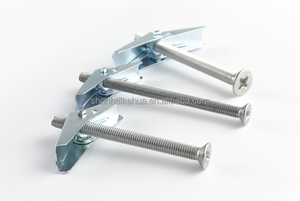 M4 - M12 Anclajes de pared hueca de acero galvanizado Perno de anclaje de palanca de resorte con tornillo avellanado - Product Image 5