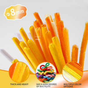 Limpiapipas de 8mm al por Mayor, 35 Colores, Tallos de Chenilla, Limpiapipas, Palitos de Felpa, Alambre de Color Pastel para Manualidades, Limpiapipas Esponjosos para Manualidades - Product Image 6