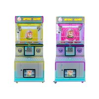 Machine à griffes d'arcade mini LED à double couche, design modulaire, pour 2 joueurs, à monnayeur, gain de place, jeu de grue à prix, modèle d'usine