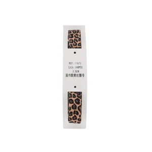Cintura in Tessuto con Stampa Leopardata 2,5 Cm Design Minimalista Accessorio Moda Donna - Product Image 1
