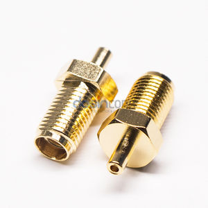 Connecteur coaxial RF passif SMA RP femelle plaqué or, 1 broche, à sertir pour câbles 1.13 RG174 RG316 - Product Image 1