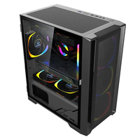 Boîtier d'ordinateur de jeu ZeroMaster anti-poussière M-ATX ITX Full Tower en alliage d'aluminium, carte mère, refroidissement par eau de 240 mm, verre trempé