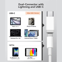 Adaptateur multiport 3-en-1 Hub avec ports SD/TF et USB OTG (USB-C/Lightning) – Transfert bidirectionnel Plug & Play pour ordinateur portable et téléphone portable