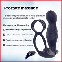 Fabrik-Großhandel Prostata-Vibrator Analplug Erotischer Masturbator Kabellose Fernbedienung Vibrierender Penisring Made in China Modell