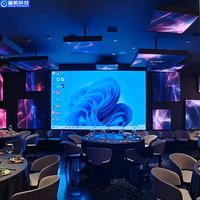Mur vidéo LED fixe d'intérieur pour salle de conférence universitaire, auditorium, affichage multimédia, présentation couleur intégrale, service frontal