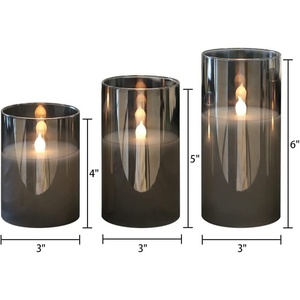 Vela LED de Cera Real con Llama 3D Parpadeante, Funciona con 2 Pilas AA, con Control Remoto y Temporizador para Decoración del Hogar y Fiestas - Product Image 2