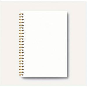 Cuaderno de Direcciones Económico, Blanco, A3, de Cuero, con Espiral y Páginas Rayadas, Material Escolar - Product Image 1