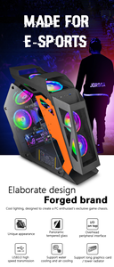 <span class=keywords><strong>AIGO</strong></span> DY470 (OEM) Coque de jeu haut de gamme Boîtier de jeu ATX en verre trempé tour complète Châssis de bureau avant en verre incurvé - Product Image 3