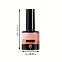 Vernis à ongles gel transparent 8ml effet marbré UV LED, application facile, motifs marbrés, non toxique, usage professionnel, DIY, magie aquarelle