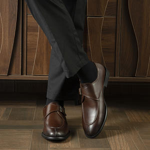 Zapatos de Vestir Formales de Cuero Genuino Hechos a Mano para Hombre, Nuevos Modelos 2026, Casuales de Negocios, para las Cuatro Estaciones, Impermeables y Transpirables - Product Image 4