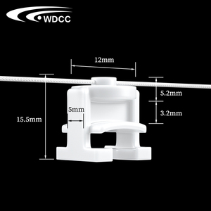 रिपल फोल्ड कर्टेन कैरियर रनर एस वेव कर्टेन रनर ट्रैक प्लास्टिक - Product Image 2
