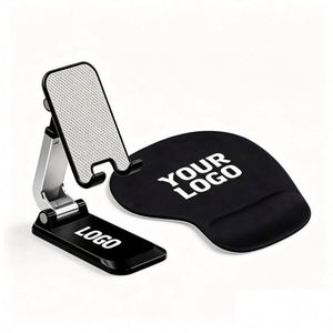 Nouveau support de téléphone réglable pour téléphone portable, tablette, ordinateur de bureau, compatible avec les coques épaisses, support de téléphone avec logo personnalisé - Product Image 1