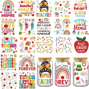 Autocollants UV de transfert Finition brillante résistante d'éraflure matérielle écologique Autocollants UV de transfert de tasse en verre d'application facile - Product Image 1