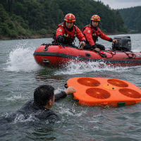 Drone de sauvetage amphibie professionnel air-eau, portée de contrôle de 10 km, vol rapide à 12 m/s, robot de sauvetage pour les inondations et les secours maritimes
