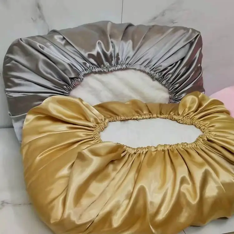 Travesseiro de cetim seda personalizado, almofada envelopada pessoal reversível dupla face no atacado dormir lavável travesseiro para viagem