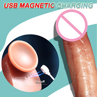 Jouets sexuels pour adultes Masturbateur Chauffage automatique Télescopique Balancement Poussée Silicone Vibrateur réaliste de grande taille Gros gode pour femmes