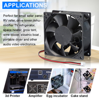 Kipas angin tanpa sikat Dc 9238 24v, 12v 92x92x38mm 8500RPM 4 kawat PWM kipas pendingin industri