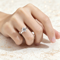 Bague Exquise Limo en Or 18K avec Diamant de Laboratoire IGI D VVS2, Bijou de Mariage Empilable et Personnalisable de Luxe, Cadeau pour Femme