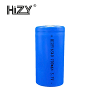 Batterie rechargeable HiZY 16340 3.7V 700mAh avec circuit de protection IC, anti-fuite, accessoires pour lampe torche puissante, LiCoO2, 500 cycles