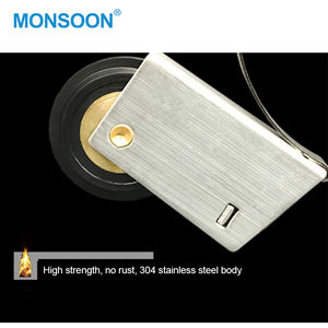 <span class=keywords><strong>Roulettes</strong></span> de porte coulissante en aluminium, accessoire usine <span class=keywords><strong>pour</strong></span> porte coulissante de garde-robe, système de <span class=keywords><strong>Rail</strong></span> de porte - Product Image 2