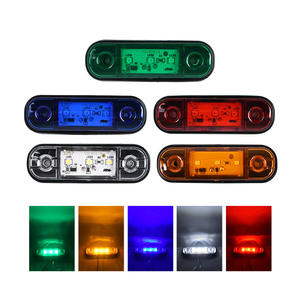 4.3 "pouces 12V 24V 3 LED feux de position latéraux rouges ambrés feux de gabarit scellés pour camion remorque camion bus <span class=keywords><strong>bateau</strong></span> - Product Image 4