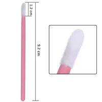 Bestar Baguette jetable en coton solide pour les lèvres, outil de maquillage absorbant doux et confortable