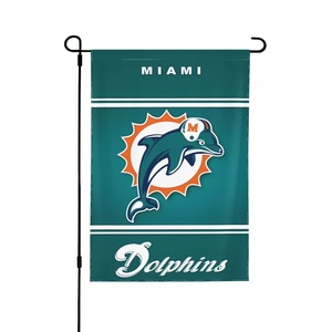 Nouveau drapeau de jardin des <span class=keywords><strong>joueurs</strong></span> des <span class=keywords><strong>Dolphins</strong></span> de Miami 12"x18" double face, drapeau de baseball, basketball, toutes les équipes sportives de Miami pour pelouse, cour, personnalisé - Product Image 5