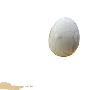 Pierres d'howlite naturelles polies, pierres décoratives de poche pour soulager le stress - Product Image 1