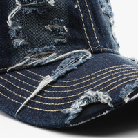 Gorra de Béisbol para Hombre, Logotipo Personalizado, 6 Paneles, Gorras de Béisbol de Mezclilla Desgastada, Alta Calidad