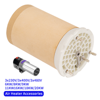 Leisterr 143.504 3*400V 16KW Élément chauffant tubulaire en céramique de remplacement résistant à la chaleur pour accessoires de chauffage d'air et machines à café