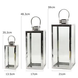 Candle Lanterns For Indoor Stainless Steel Lantern For Indoor And Outdoor Decoration Stainless Candle Lantern For Home Decor