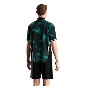 เสื้อฟุตบอลลำลองแบบมีปกพับได้ ปรับแต่งสีสันได้ตามต้องการ ผ้าถักแห้งเร็ว เหมาะสำหรับการแข่งขันวันหยุดสุดสัปดาห์ - Product Image 4