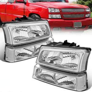 Vente d'éclairage extérieur automobile : Phares avant LED améliorés pour <span class=keywords><strong>Chevrolet</strong></span> <span class=keywords><strong>Silverado</strong></span> 2003 2004 <span class=keywords><strong>2005</strong></span> 2006 GM2502257 - Product Image 2