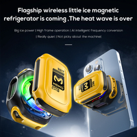 Enfriador Magnético para Teléfono Móvil CX12 con Clip Trasero, Carga Inalámbrica, Refrigeración por Semiconductor, Material ABS, Pantalla Digital, para Juegos
